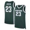 Draymond Green Michigan State Spartans Nike Road Replica Basketball Jersey - Green - Front View