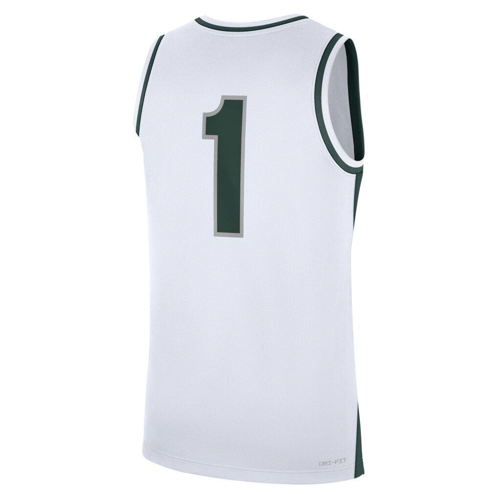 Michigan State Spartans Nike #1 Alternate Replica Basketball Jersey