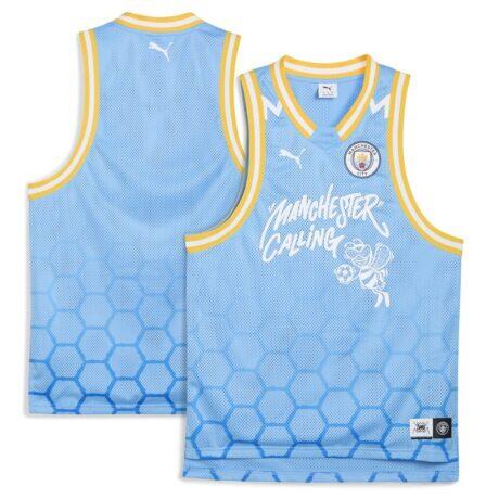 Manchester City Puma 2025 FIFA Club World Cup dryCELL Basketball Jersey - - Front View
