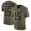 Patrick Mahomes Kansas City Chiefs Nike 2025 Salute to Service Limited Jersey - - Front View