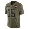 Patrick Mahomes Kansas City Chiefs Nike 2025 Salute to Service Limited Jersey - - Side View
