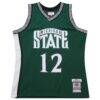 Mateen Cleaves Michigan State Spartans Mitchell & Ness 1999/00 Swingman Jersey - Green - Side View