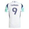 Leonardo Campana New England Revolution adidas 2025 Eastern White Pine x Flag of New England Authentic Player Jersey - White - Detail View