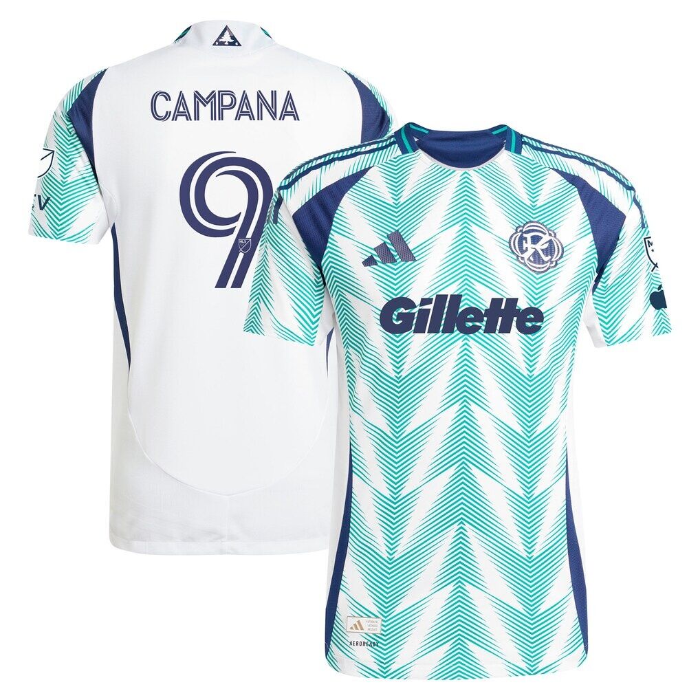 Leonardo Campana New England Revolution adidas 2025 Eastern White Pine x Flag of New England Authentic Player Jersey