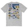 UC Davis Aggies Vive La Fete Women's Impressions Artwork Relaxed Fit T-Shirt - Gray - Detail View