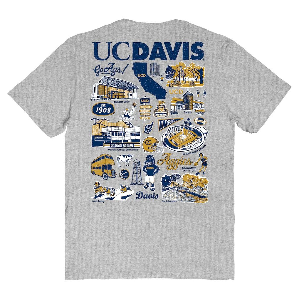 UC Davis Aggies Vive La Fete Women's Impressions Artwork Relaxed Fit T-Shirt