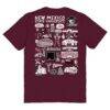New Mexico State Aggies Vive La Fete Women's Impressions Artwork Relaxed Fit T-Shirt - Maroon - Detail View