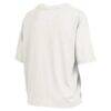 Miami Hurricanes Pressbox Women's Nelson Arch Over Logo Waist Length Oversized Slub T-Shirt - White - Detail View