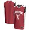 Temple Owls GameDay Greats Youth Basketball Jersey - Red - Front View