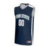 Penn State Nittany Lions GameDay Greats Youth NIL Pick-A-Player Lightweight Men's Basketball Jersey - Navy - Side View