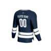Penn State Nittany Lions GameDay Greats Unisex NIL Pick-A-Player Men's Ice Hockey Lightweight Fashion Jersey - Navy - Detail View