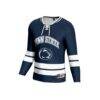 Penn State Nittany Lions GameDay Greats Unisex NIL Pick-A-Player Men's Ice Hockey Lightweight Fashion Jersey - Navy - Side View