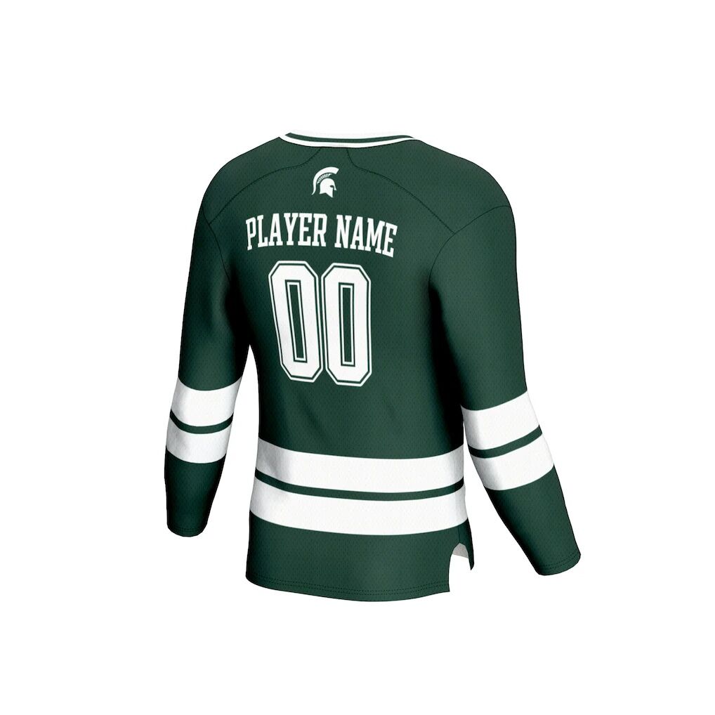 Michigan State Spartans GameDay Greats Unisex NIL Pick-A-Player Men's Ice Hockey Lightweight Fashion Jersey