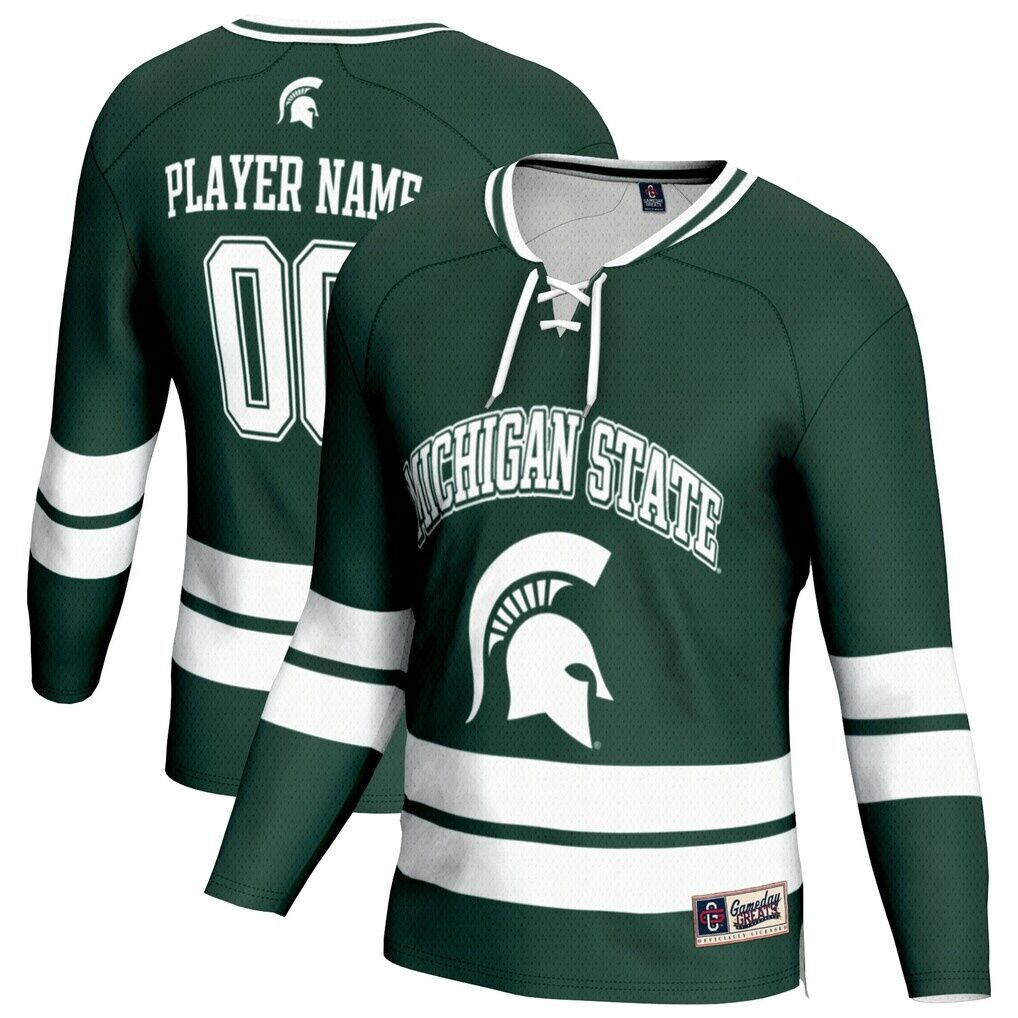 Michigan State Spartans GameDay Greats Youth NIL Pick-A-Player Men's Ice Hockey Lightweight Jersey