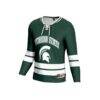 Michigan State Spartans GameDay Greats Youth NIL Pick-A-Player Men's Ice Hockey Lightweight Jersey - Green - Side View