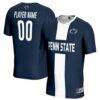 Penn State Nittany Lions GameDay Greats Unisex NIL Pick-A-Player Men's Soccer Lightweight Jersey - Navy - Front View