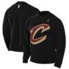Cleveland Cavaliers Jordan Brand Statement Edition Sweatshirt - Black - Front View