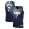Chet Holmgren Oklahoma City Thunder Nike Youth 2025/26 City Edition Swingman Jersey - Navy - Front View