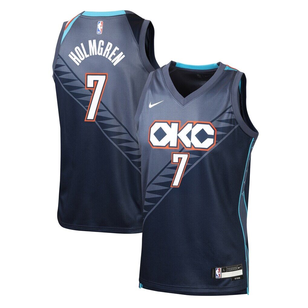 Chet Holmgren Oklahoma City Thunder Nike Youth 2025/26 City Edition Swingman Jersey