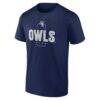 Rice Owls Personalized Name & Number Midfielder T-Shirt - Navy - Side View