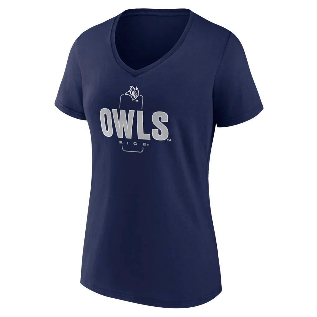 Rice Owls Women's Personalized Name & Number Midfielder V-Neck T-Shirt
