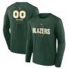 UAB Blazers Personalized Name & Number Midfielder Long Sleeve T-Shirt - Green - Front View