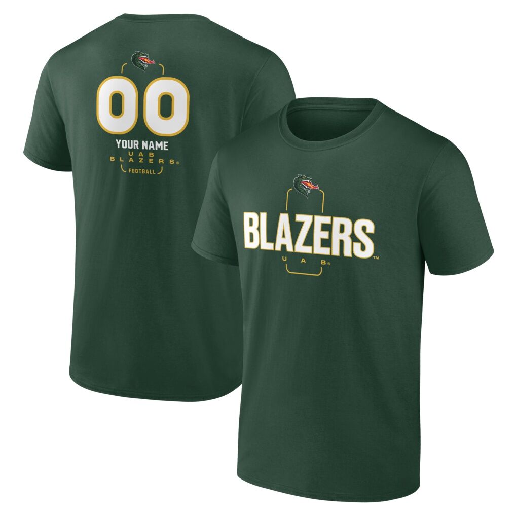 UAB Blazers  Personalized Name & Number Midfielder T-Shirt