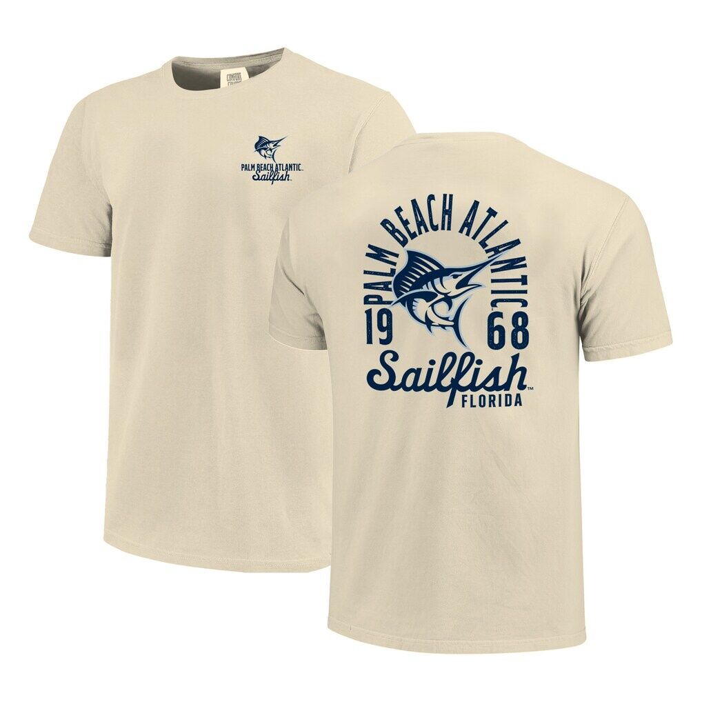Palm Beach Atlantic Sailfish Comfort Colors Mascot Overlay T-Shirt