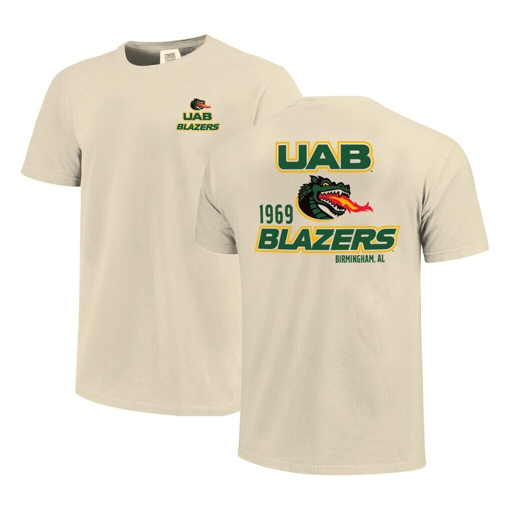 UAB Blazers Comfort Colors Mascot Overlay T-Shirt