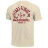 ULM Warhawks Comfort Colors Mascot Overlay T-Shirt - Cream - Detail View