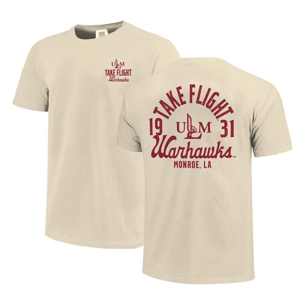 ULM Warhawks Comfort Colors Mascot Overlay T-Shirt