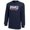 Robert Morris Colonials Champion Youth Long Sleeve Jersey T-Shirt - Navy - Side View