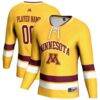 Minnesota Golden Gophers GameDay Greats Youth NIL Pick-A-Player Women's Hockey Lightweight Jersey - Gold - Front View