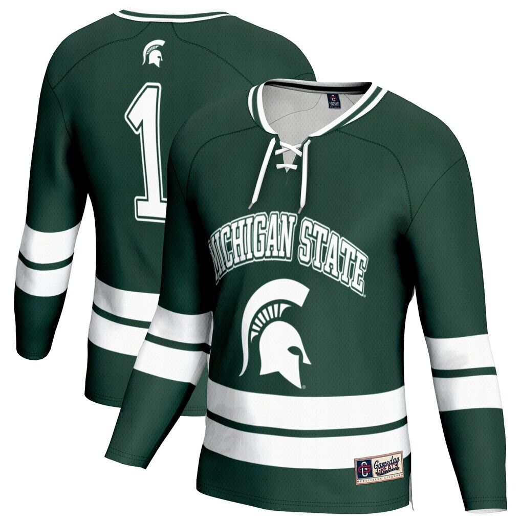 Michigan State Spartans GameDay Greats Youth Lightweight Fashion Men's Hockey Jersey