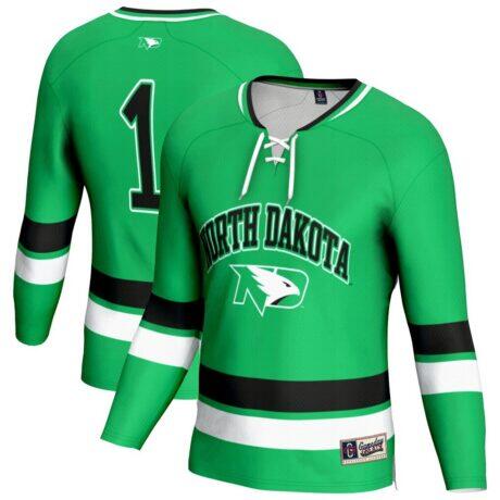 North Dakota GameDay Greats Youth Lightweight Fashion Men's Hockey Jersey - - Front View