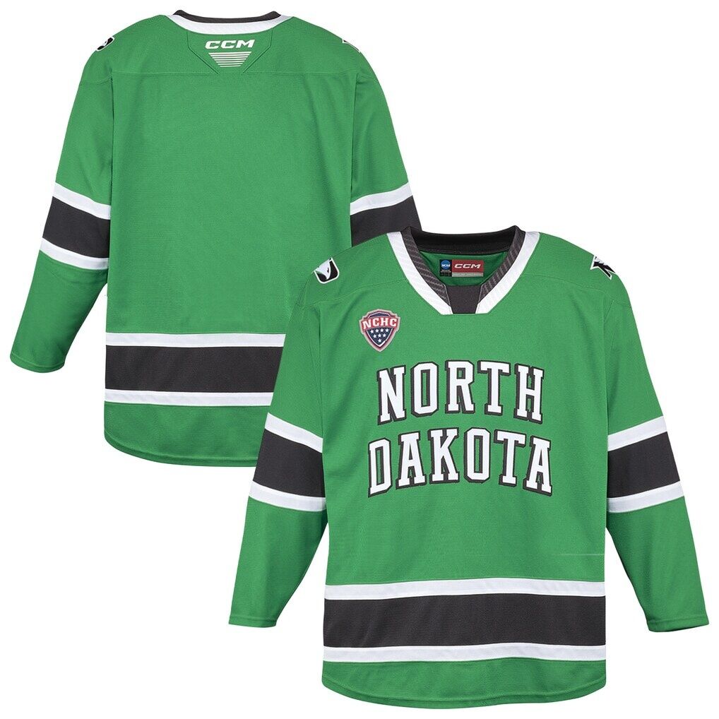 North Dakota CCM  Replica Hockey Jersey - Kelly Green