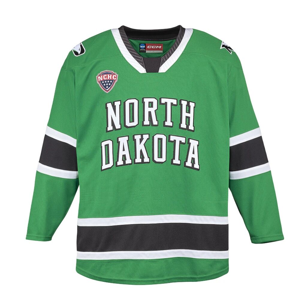 North Dakota CCM  Replica Hockey Jersey - Kelly Green
