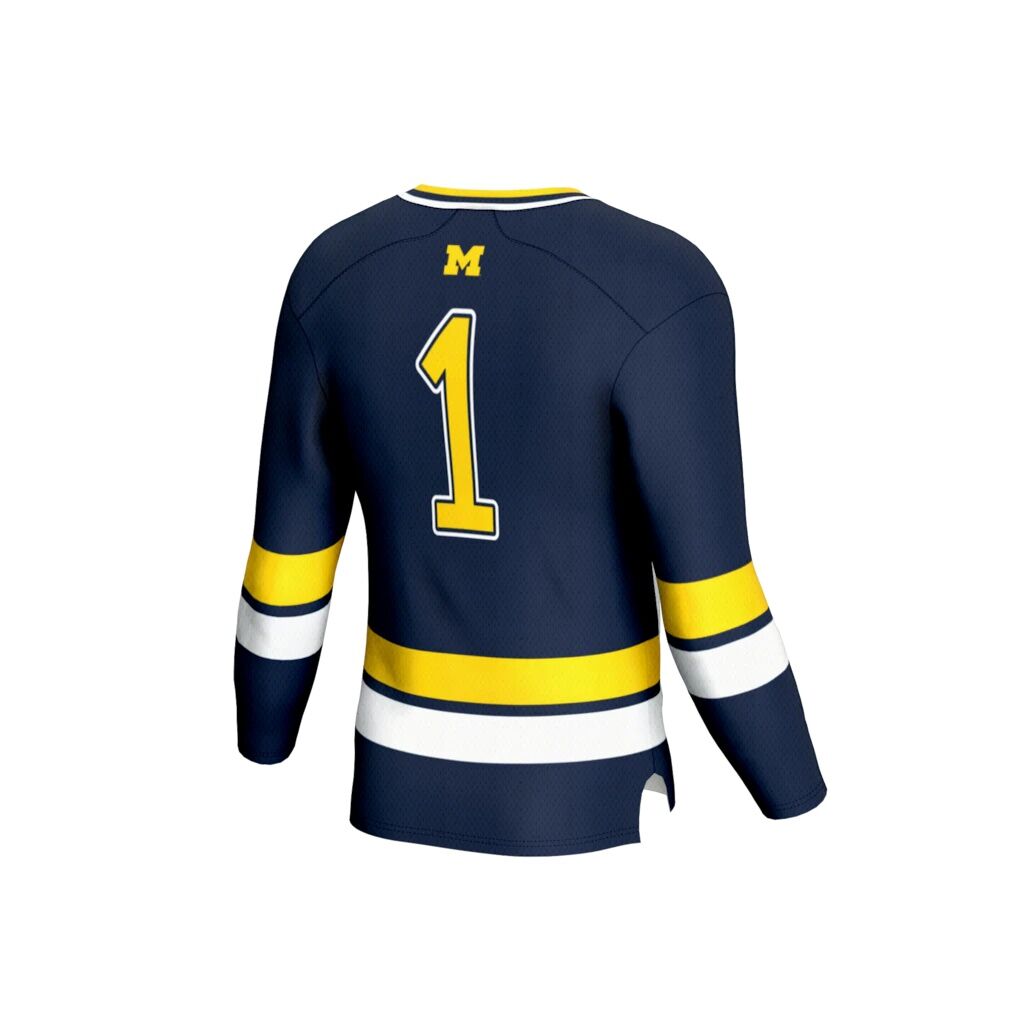 Michigan Wolverines GameDay Greats Unisex Lightweight Men's Hockey Team Fashion Jersey