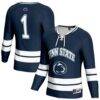 Penn State Nittany Lions GameDay Greats Unisex Lightweight Men's Hockey Team Fashion Jersey - Navy - Front View