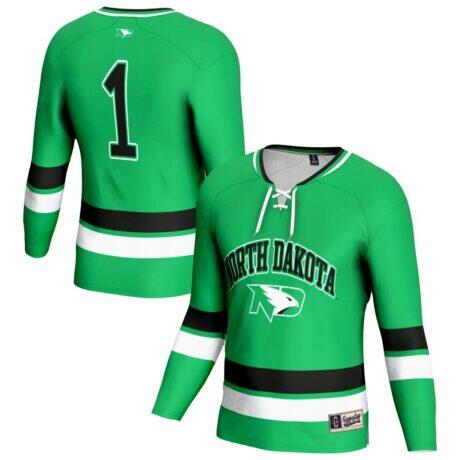 North Dakota Youth Lightweight Women's Hockey Team Fashion Jersey - - Front View
