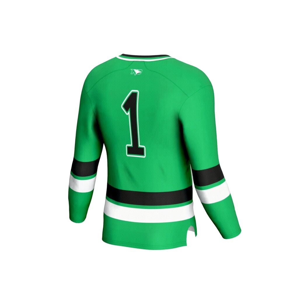 North Dakota GameDay Greats Unisex Lightweight Women's Hockey Team Fashion Jersey - Kelly Green