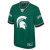 Michigan State Spartans Colosseum Nothing But The Hits Football Jersey - Green - Side View
