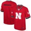 Nebraska Huskers Colosseum Nothing But The Hits Football Jersey - Red - Front View
