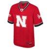 Nebraska Huskers Colosseum Nothing But The Hits Football Jersey - Red - Side View