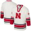 Nebraska Huskers Colosseum Puck Proud Fashion Hockey Jersey - Cream - Front View