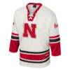 Nebraska Huskers Colosseum Puck Proud Fashion Hockey Jersey - Cream - Side View