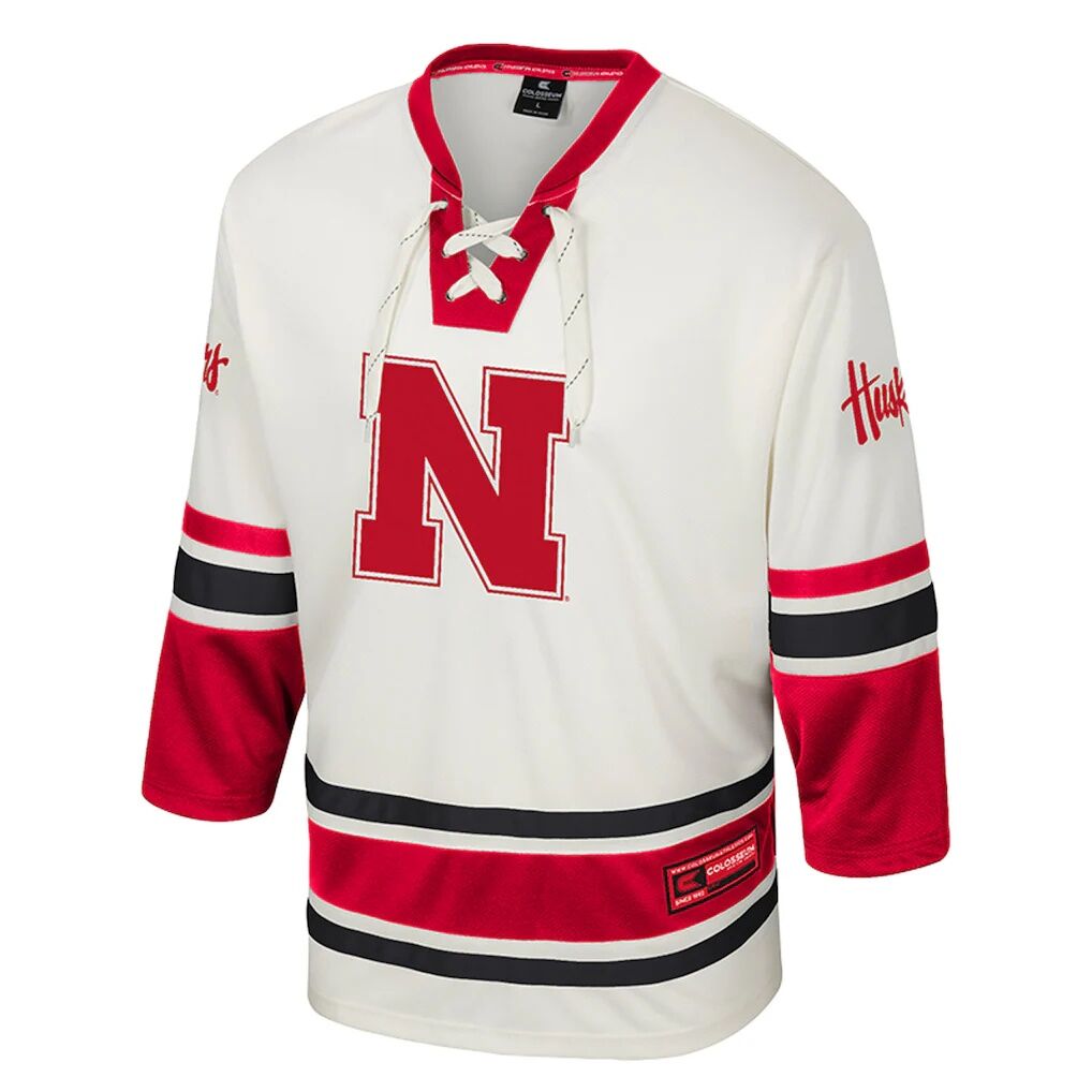 Nebraska Huskers Colosseum Puck Proud Fashion Hockey Jersey