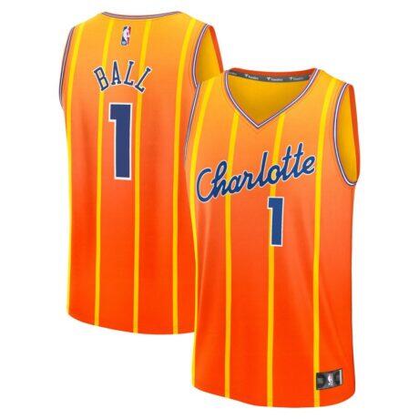 LaMelo Ball Charlotte Hornets Fashion7 Youth 2025/26 City Edition Fast Break Jersey