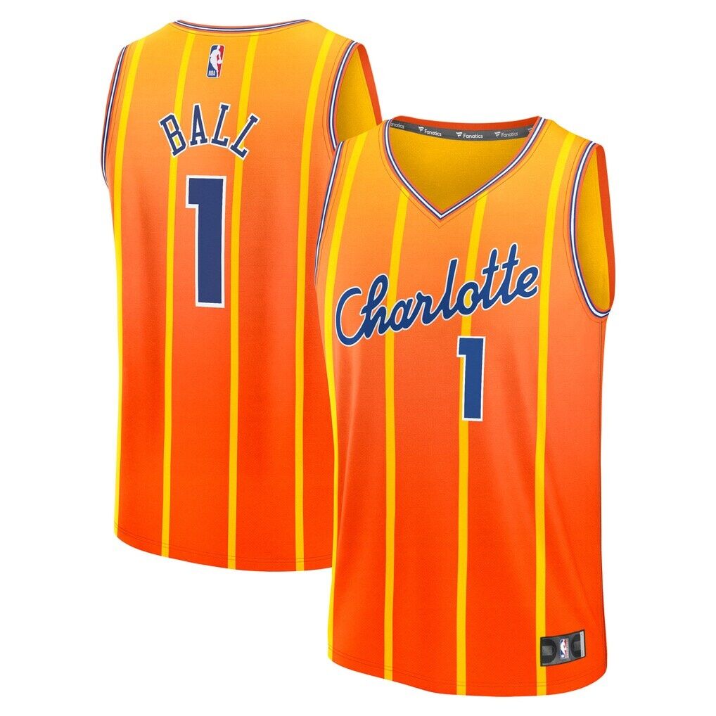 LaMelo Ball Charlotte Hornets Fashion7 Youth 2025/26 City Edition Fast Break Jersey