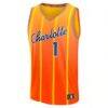 LaMelo Ball Charlotte Hornets Fashion7 Youth 2025/26 City Edition Fast Break Jersey - Orange - Side View